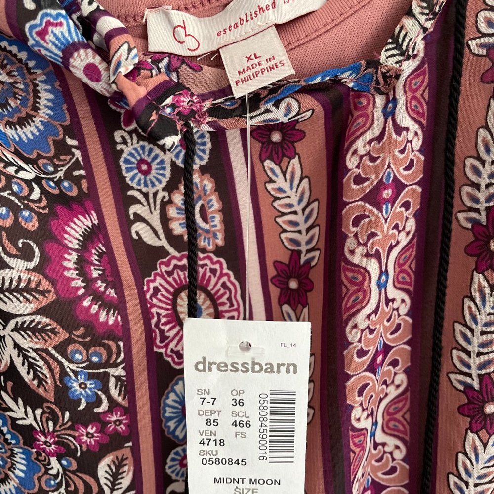 Dress Barn Bohemian Look Blouse - Picture 3 of 4